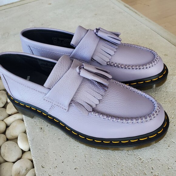Dr Martens ! Adrian Tessel Leather loafer Virginia in purple ( - Picture 3 of 11